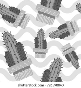 cactus seamless pattern, cactus vector pattern