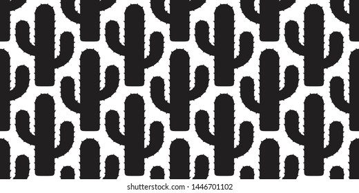 cactus seamless pattern vector Desert botanica flower summer plant garden scarf isolated repeat wallpaper tile background illustration doodle design