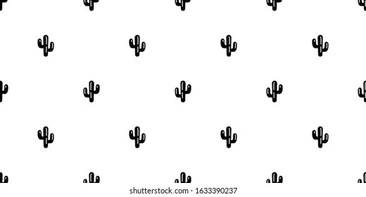 cactus seamless pattern vector Desert botanica flower garden plant scarf isolated repeat wallpaper tile background cartoon illustration doodle white design