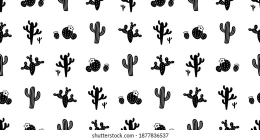 ilustración de dibujos animados sin soldadura de cactus