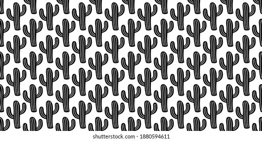 cactus seamless pattern vector Desert botanica flower plant garden cartoon tile wallpaper doodle repeat background illustration scarf isolated design