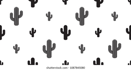 cactus patrón sin fisuras vectorial jardinería Desert botanica verano aislado repetir fondo papel tapiz