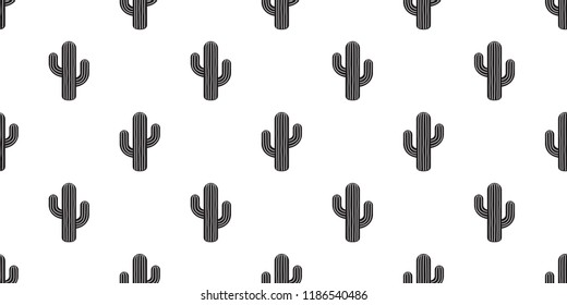 cactus seamless pattern vector flower Desert botanica plant garden summer scarf isolated tile background wallpaper repeat
