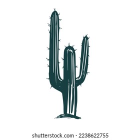 Cactus set hand drawn illustrations, vector