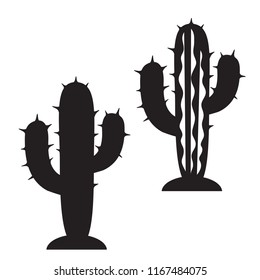 Cactus Silhouette Vector Illustration