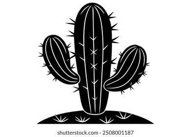 A cactus silhouette vector illustration