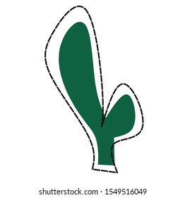 cactus simple flat illustration. doodle