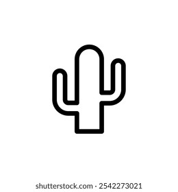 cactus simple icon vector design