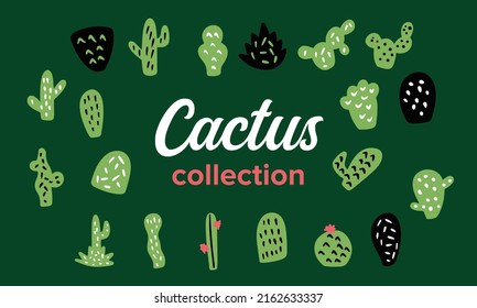 Cactus sticker icon Vektorgrafik-Sammlung