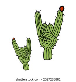 Cactus Streetwear Design Green Color Commercial Use