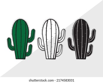 Cactus SVG Printable Vector Illustration