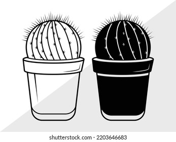 Cactus SVG Printable Vector Illustration