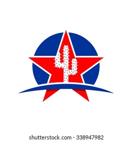 Cactus Symbol,  Dallas Of Texas Logo Template 