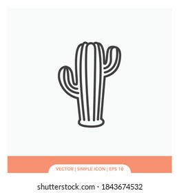 Cactus symbol Icon Vector Illustration