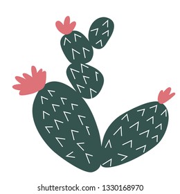 cactus symbol vector illustration
