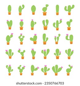 Cactus Tree Design. Easy To Edit. EPS 10