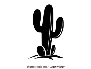 Cactus tree, isolated on white