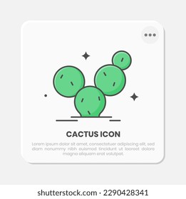 cactus tree minimalistic illustration design