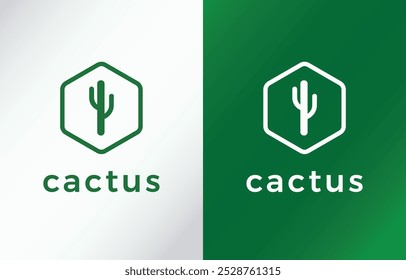 cactus vector. can use be a logo or icon