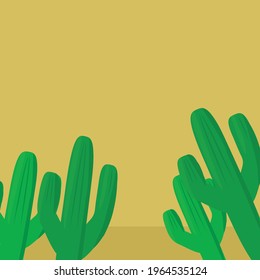 cactus vector in color background