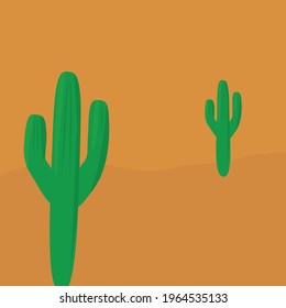 cactus vector in color background