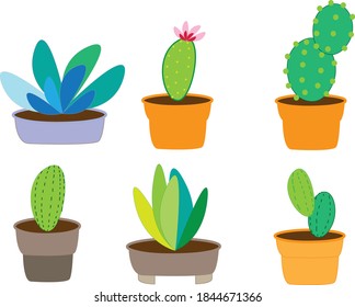 ilustración de diseño vectorial de cactus 