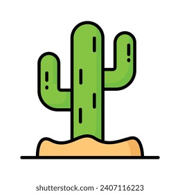 Cactus vector design, beautifully designed icon of dessert