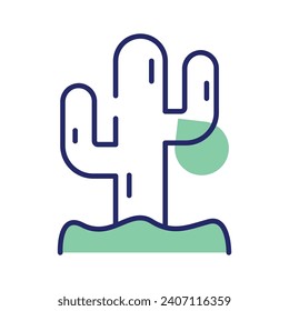 Cactus vector design, beautifully designed icon of dessert