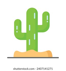 Cactus vector design, beautifully designed icon of dessert