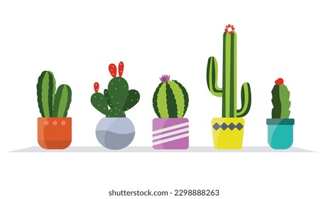 Cactus vector design stylish and artistic illustration capturing the essence of the desert