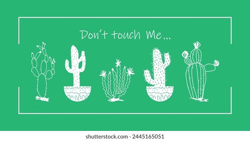 cactus vector. cactus design for t-shirt or backgrounds.