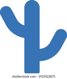 cactus vector glyph colour icon