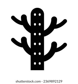Cactus Vector Glyph Icon For Personal And Commercial Use.
