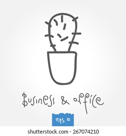 a cactus vector icon