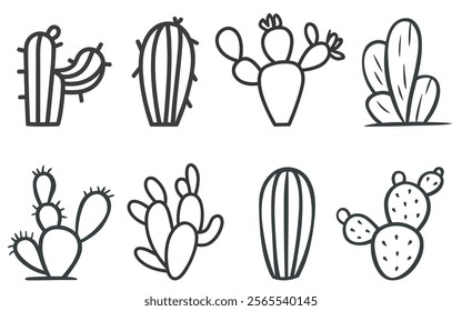 Cactus vector. icon. decorative plant