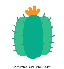 Cactus vector icon. Cactus illustration sign. desert symbol or logo.