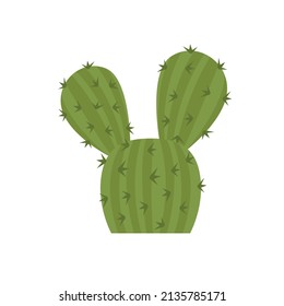 Cactus vector icon. Cactus illustration sign. desert symbol or logo.