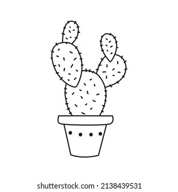 Cactus vector icon. Cactus illustration sign. desert symbol or logo.