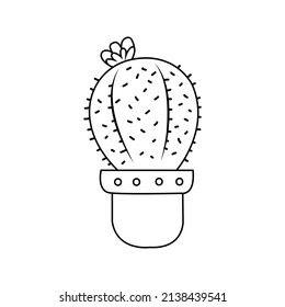 Cactus vector icon. Cactus illustration sign. desert symbol or logo.