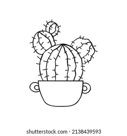 Cactus vector icon. Cactus illustration sign. desert symbol or logo.