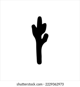 Cactus vector icon isolated on white background. Cactus icon - black vector sign