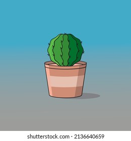 Cactus vector illustration cacti plant 