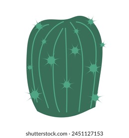 Cactus vector illustration in flat style. Vector illustration isolated on white background. Element for print, banner, card, brochure, logo