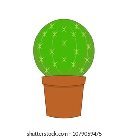  cactus vector illustration isolated on white background.