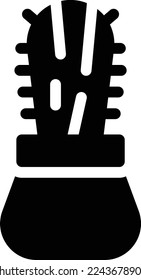 cactus  Vector illustration on a transparent background. Premium quality symmbols. Glyphs vector icons for concept and graphic design. 
