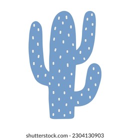 Cactus vector illustration in scandinavian style.