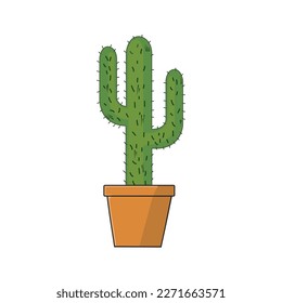Cactus Vector Illustration symbol, and vector, Can be used for web, print, and mobile