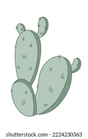 Vector de cactus Ilustración para su diseño del desierto