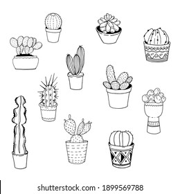 Cactus Outlines Images, Stock Photos & Vectors | Shutterstock