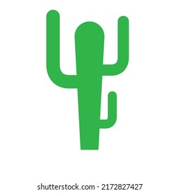 Cactus vector outline. Color icon.